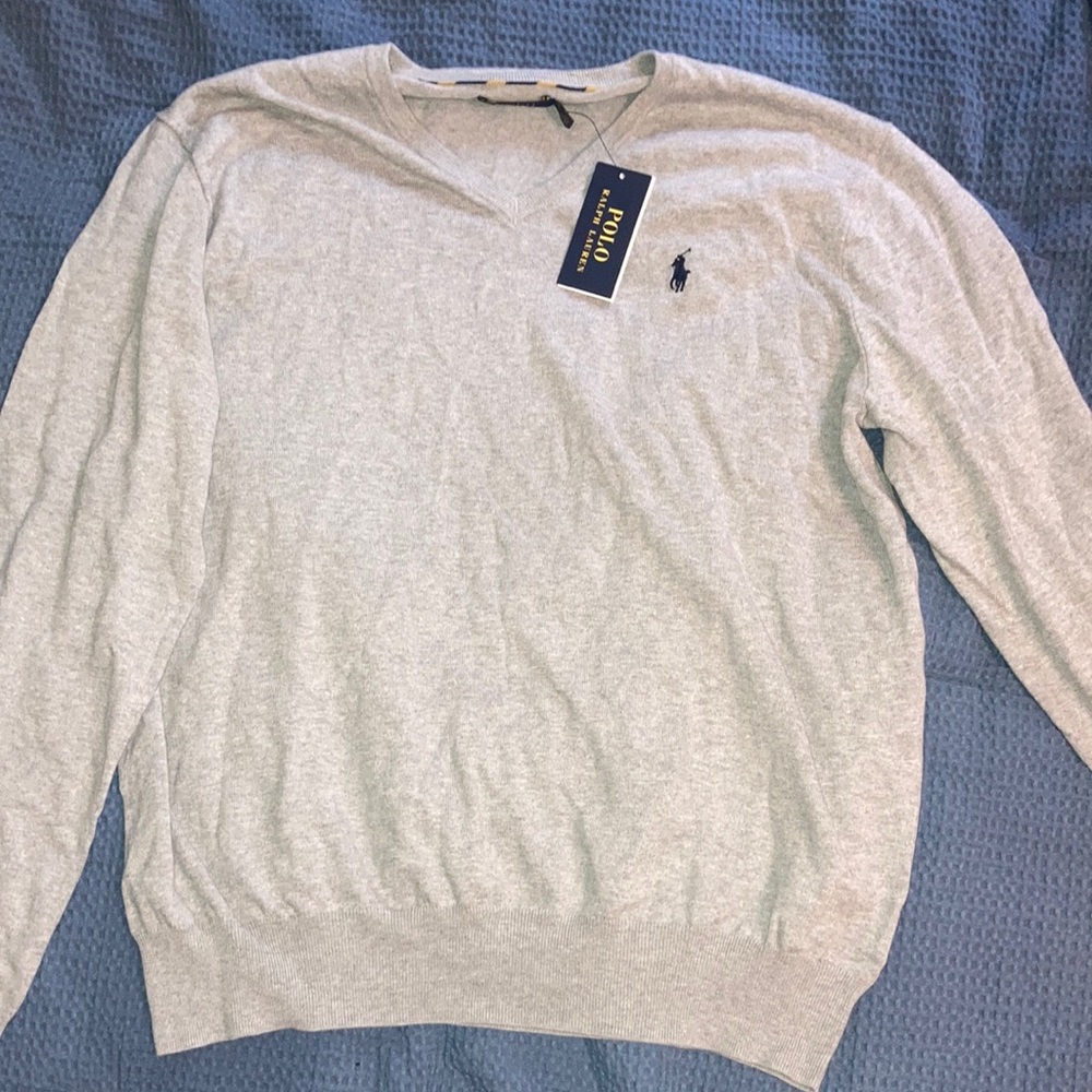Polo Men Cotton V-neck sweater